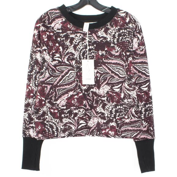NWT Joie Sweatshirt Caleigh Floral Boho Dark Academia Eclectic Earthy Red Small - Picture 1 of 2
